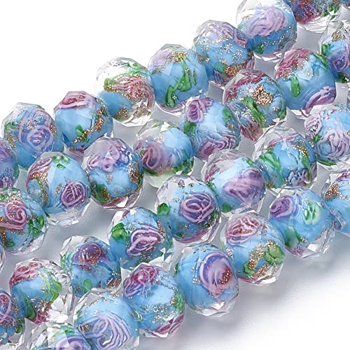 70 Stück 6–8 mm Goldsand-Lampwork-Perlen, Glas, handgefertigt, rund, lose Perlen für die Rosenkranzherstellung, Schmuckherstellung, Basteln mit 2 mm Loch – tiefes Himmelblau 70 Stück 6–8 mm Goldsand-Lampwork-Perlen, Glas, handgefertigt, rund, lose Perlen für die Rosenkranzherstellung, Schmuckherstellung, Basteln mit 2 mm Loch – tiefes Himmelblau von generic