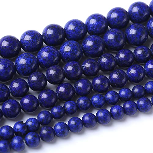 8MM Lapislazuli Stein Runde Lose Perlen Natürliche Edelstein Perlen Machen DIY Armband Halskette von generic