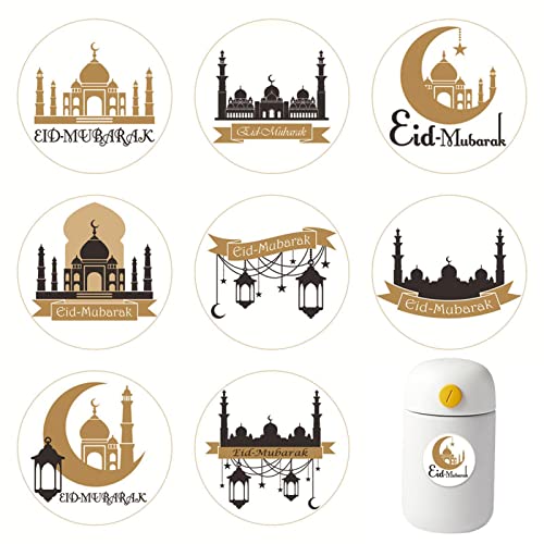 90 Stück bunter EID-Aufkleber Eid Mubarak Sticker 4x4cm Geschenkverpackungsaufkleber für EID-Versorgungs-Hochzeits-Geburtstags-Geschenke, die Süßigkeits-Kasten-Dekoration verpacken von generic