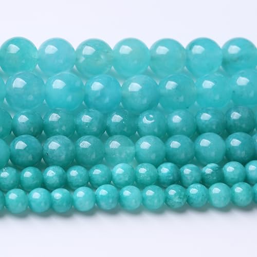 Blaue Jade-Steinperlen zur Schmuckherstellung, DIY-Armband, Halskette, Schmuckherstellung, 1 Strang, 39,4 cm, 45 Stück, 8 mm von generic