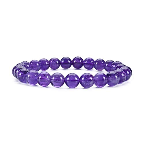 Cherry Tree Collection – Kleine, mittlere und große Größen – Edelsteinperlenarmbänder für Damen und Herren – 8 mm runde Perlen Cherry Tree Collection – Kleine, mittlere und große Größen – Edelsteinperlenarmbänder für Damen und Herren – 8 mm runde Perlen von generic