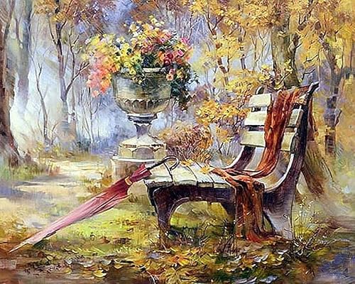 Diamantstickerei Forstbank 45x55cm - Diamantmalerset für Erwachsene und Kinder, Mosaik selbst verlegen, Diamantbild, einzigartige Kunstwerke, gemeinsame Beschäftigung für Familie Diamantstickerei Forstbank 45x55cm - Diamantmalerset für Erwachsene und Kinder, Mosaik selbst verlegen, Diamantbild, einzigartige Kunstwerke, gemeinsame Beschäftigung für Familie von generic
