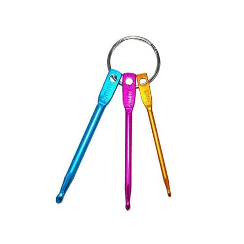 Ein Set Mini Nützliche Aluminium Schlüsselanhänger Häkelnadeln Diy Mehrfarbige Bastelwerkzeuge Stricknadeln WebwerkzeugAttraktiv und modisch von generic