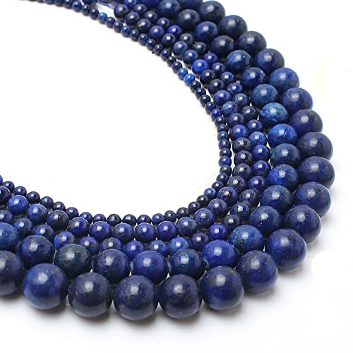 Generischer Naturstein, Opal, Granat, Agatha, Amazonit, Jaspis, glatt, rund, lose Perlen – (Farbe: Lapislazuli/Artikeldurchmesser: 12 mm, 30 Stück) von generic