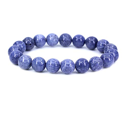 Mode Kristall Mann Frauen Stretch-Armband 10mm Runde Perlen Rock Jasper 7 Zoll Unisex von generic