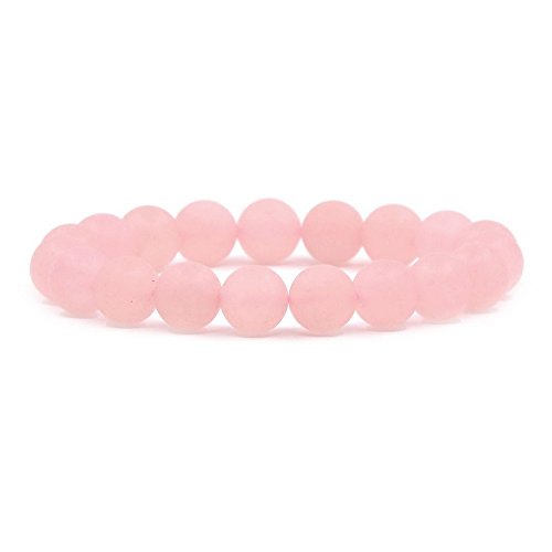 Natürliche Edelsteinkristalle, Chakra-Perlen, Kristallheilung, 10 mm, rund, dehnbares Armband als Geschenk für Sie von generic