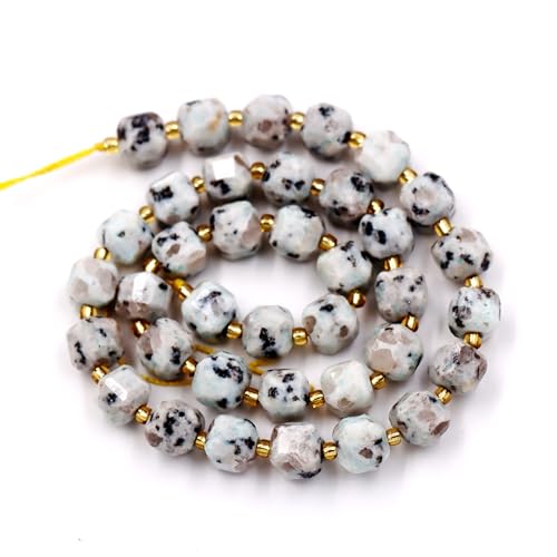 Natürliche facettierte Steinperlen zur Schmuckherstellung, verkauft pro Beutel, 5 Stränge im Würfel, Lotusjaspis, 6 mm von generic