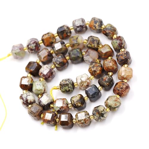 Natürliche facettierte Steinperlen zur Schmuckherstellung, verkauft pro Beutel, 5 Stränge im Würfel, brasilianischer Jaspis, 8 mm Natürliche facettierte Steinperlen zur Schmuckherstellung, verkauft pro Beutel, 5 Stränge im Würfel, brasilianischer Jaspis, 8 mm von generic