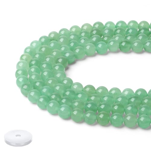 Natürliche grüne Aventurin-Perlen, 100 Stück, 8 mm, Kristallperlen, lose, runde Steinperlen zum Selbermachen für die Herstellung von Armbändern, Halsketten und Ohrringen Natürliche grüne Aventurin-Perlen, 100 Stück, 8 mm, Kristallperlen, lose, runde Steinperlen zum Selbermachen für die Herstellung von Armbändern, Halsketten und Ohrringen von generic