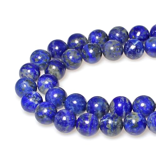 Natürlicher Lapislazuli-Edelstein, lose Perlen, rund, 12 mm, zur Schmuckherstellung Natürlicher Lapislazuli-Edelstein, lose Perlen, rund, 12 mm, zur Schmuckherstellung von generic