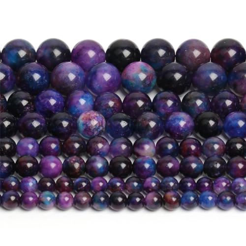 Naturstein, violetter Stein, runde, lose Abstandsperlen für die Schmuckherstellung, DIY-Armband, Halskette, Sugilit, 6 mm, 61 Stück Perlen Naturstein, violetter Stein, runde, lose Abstandsperlen für die Schmuckherstellung, DIY-Armband, Halskette, Sugilit, 6 mm, 61 Stück Perlen von generic