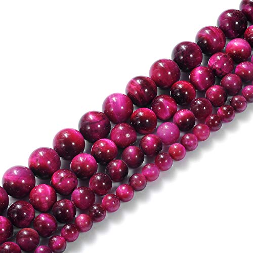 Natursteinperlen, 10 mm, rosa Tigerauge-Perlen, Edelstein, runde lose Perlen, Kristallheilkraft für die Schmuckherstellung, DIY, 1 Strang, 48,3 cm Natursteinperlen, 10 mm, rosa Tigerauge-Perlen, Edelstein, runde lose Perlen, Kristallheilkraft für die Schmuckherstellung, DIY, 1 Strang, 48,3 cm von generic