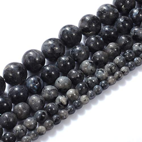 Natursteinperlen, 10 mm, schwarzer Labradorit-Edelstein, runde lose Perlen, Kristall-Energiestein, Heilkraft für die Schmuckherstellung, DIY, 1 Strang, 38,1 cm Natursteinperlen, 10 mm, schwarzer Labradorit-Edelstein, runde lose Perlen, Kristall-Energiestein, Heilkraft für die Schmuckherstellung, DIY, 1 Strang, 38,1 cm von generic