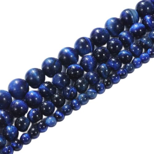 Natursteinperlen, 12 mm, Lapislazuli, blauer Tigerauge-Edelstein, runde lose Perlen, Kristall-Energiestein, Heilkraft für die Schmuckherstellung, DIY, 1 Strang, 38,1 cm Natursteinperlen, 12 mm, Lapislazuli, blauer Tigerauge-Edelstein, runde lose Perlen, Kristall-Energiestein, Heilkraft für die Schmuckherstellung, DIY, 1 Strang, 38,1 cm von generic