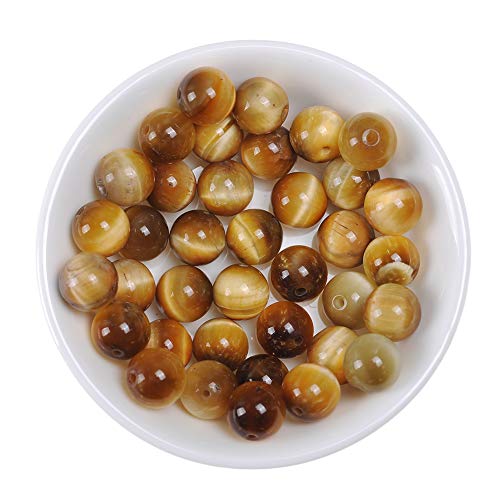 Natursteinperlen, 6 mm, goldene Tigerauge-Perlen, Edelstein, runde lose Perlen, Kristall-Energiestein, Heilkraft für die Schmuckherstellung, DIY, 1 Strang, 38,1 cm Natursteinperlen, 6 mm, goldene Tigerauge-Perlen, Edelstein, runde lose Perlen, Kristall-Energiestein, Heilkraft für die Schmuckherstellung, DIY, 1 Strang, 38,1 cm von generic