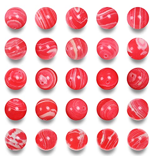 Rhodochrosit-Perlen zur Schmuckherstellung, 6 mm, runde Steinperlen für Armbänder, natürlicher Jaspis-Stein, 60 Stück/Strang Rhodochrosit-Perlen zur Schmuckherstellung, 6 mm, runde Steinperlen für Armbänder, natürlicher Jaspis-Stein, 60 Stück/Strang von generic
