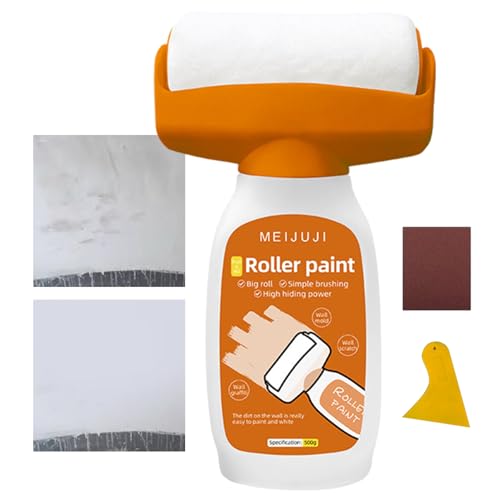 Rollbürste zur Reparatur von Wänden, Flickbürste für Wände mit Rolle, Reparaturbürste für Wände mit Reparaturpaste für Wände, Reparaturset von generic