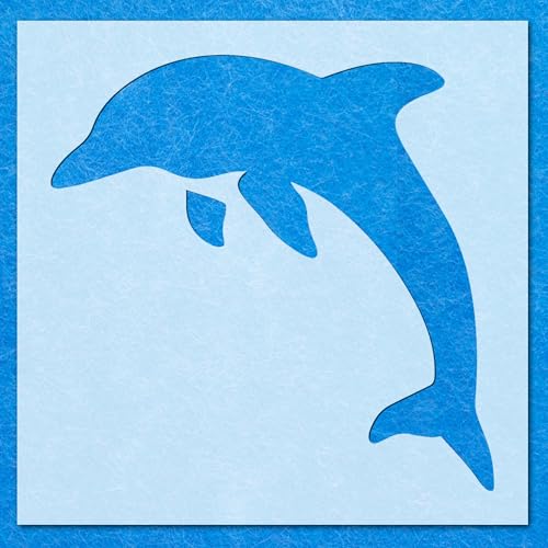 Schablone, Delfin, Mylar, Malerei, Wandkunst, Basteln, Airbrush von generic