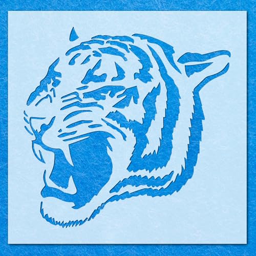 Schablone, Tigerkopf, Mylar, Malerei, Wandkunst, Basteln, Airbrush von generic