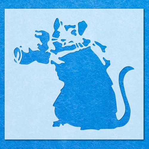 Schablone Banksy Maus Kamera Malerei Wandkunst Mylar Handwerk Airbrush von generic