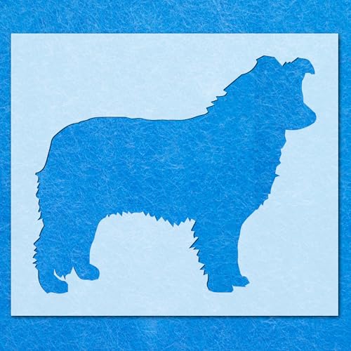 Schablone Border Collie Hund Tier Mylar Malerei Wandkunst Zwei Handwerk Airbrush von generic