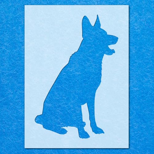 Schablone Deutscher Schäferhund, Sat, Mylar, Wandkunst, Heimdekoration, Kunsthandwerk Airbrush von generic
