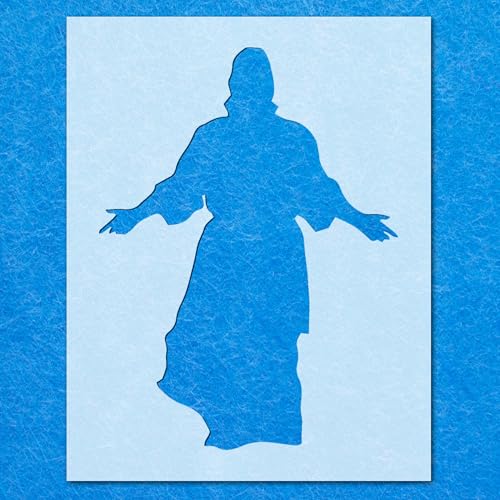 Schablone Jesus, Stechpalme, Christus, Mylar, Malerei, Wandkunst, 2 Bastelarbeiten, Airbrush von generic