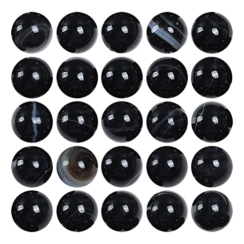 Schwarz gestreifte natürliche Achat-Loseperlen, 6 mm, runde Steinperlen zur Herstellung von Armbändern und Schmuck, ca. 62 Stück Schwarz gestreifte natürliche Achat-Loseperlen, 6 mm, runde Steinperlen zur Herstellung von Armbändern und Schmuck, ca. 62 Stück von generic