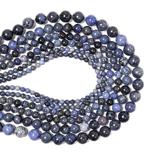 Steinperlen zur Schmuckherstellung, Verkauf pro Beutel, 5 Stränge im Inneren, Dumortierit 8 mm von generic