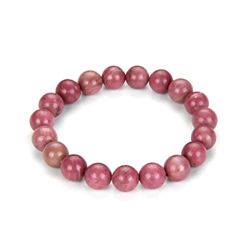 Stück natürliches Stretch-Edelsteinarmband, 10 mm (0,39 Zoll), Perle, 17,8 cm bis 21,6 cm, Heilkristall, Energie, Quarz, Chakra-Schmuck, Damen und Herren, Geburtstagsgeschenk von generic