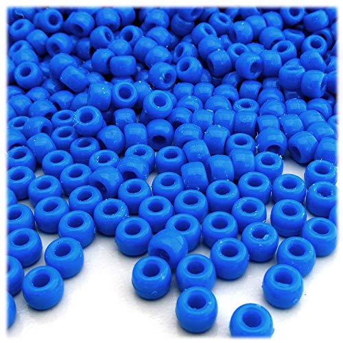The Crafts Outlet 100 Stück Kunststoff-Perlen, rund, undurchsichtig, 9 x 6 mm, Perlmutt-Finish, Satin-Rot von generic