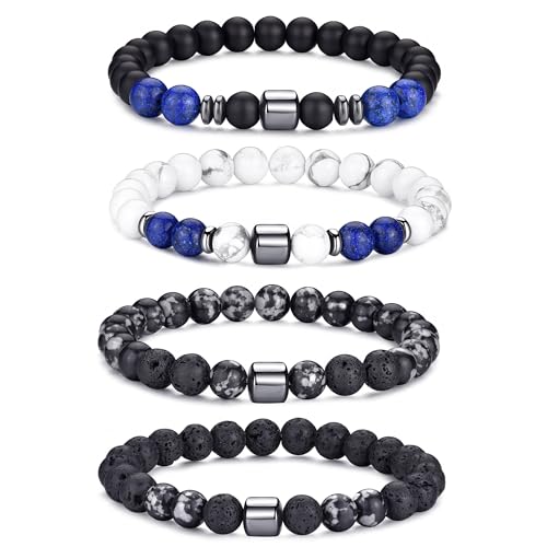 Tigerauge-Armband für Herren, 8 mm, Naturstein, dehnbar, verstellbar, schwarze Kristallperlen, Armband für Männer und Frauen, Geschenke Tigerauge-Armband für Herren, 8 mm, Naturstein, dehnbar, verstellbar, schwarze Kristallperlen, Armband für Männer und Frauen, Geschenke von generic