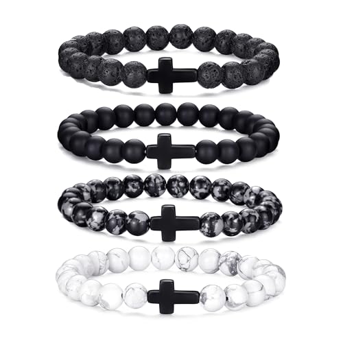 Tigerauge-Armband für Herren, 8 mm, Naturstein, dehnbar, verstellbar, schwarze Kristallperlen, Armband für Männer und Frauen, Geschenke Tigerauge-Armband für Herren, 8 mm, Naturstein, dehnbar, verstellbar, schwarze Kristallperlen, Armband für Männer und Frauen, Geschenke von generic