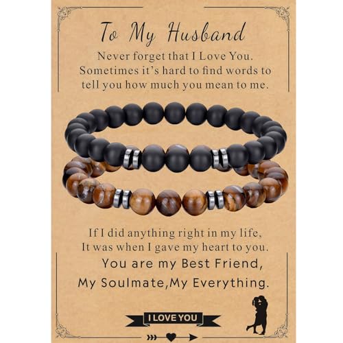 Tigerauge-Armband für Herren, 8 mm, Naturstein, dehnbar, verstellbar, schwarze Kristallperlen, Armband für Männer und Frauen, Geschenke Tigerauge-Armband für Herren, 8 mm, Naturstein, dehnbar, verstellbar, schwarze Kristallperlen, Armband für Männer und Frauen, Geschenke von generic