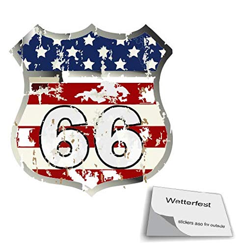 1 Stück USA Route Aufkleber in verschiedenen Größen Amerika Aufkleber (R20/1/4) (40x40cm) von generisch