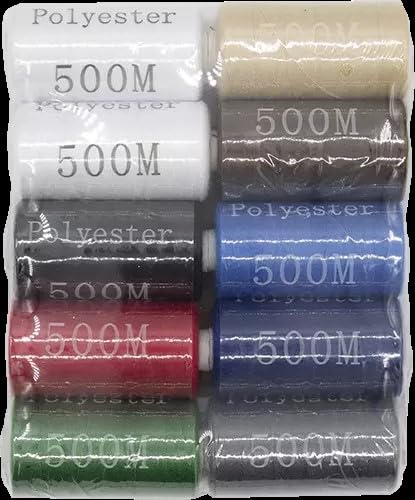 Allesnäher, Nähgarn Polyester 10 x 500 meter (Mixset-1) von generisch