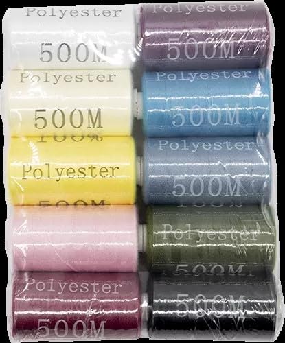 Allesnäher, Nähgarn Polyester 10 x 500 meter (Mixset-2) von generisch
