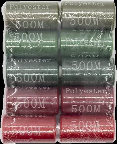 Allesnäher, Nähgarn Polyester 10 x 500 meter (Mixset-3) von generisch