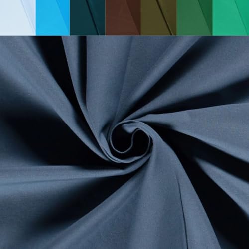 Baumwolle Köper Stoff Meterware uni - robuster Twillstoff, stabiler Hosenstoff, Taschenstoff einfarbig, Trenchcoat *Ab 50 cm, Farbe: 006 stahlblau Baumwolle Köper Stoff Meterware uni - robuster Twillstoff, stabiler Hosenstoff, Taschenstoff einfarbig, Trenchcoat *Ab 50 cm, Farbe: 006 stahlblau von generisch