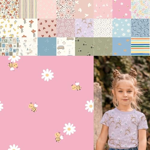 Baumwolljersey bedruckt, Jersey Stoff Meterware Sommer, Jerseystoff Blumen - Strickjersey Kinderdrucke - Stretchstoff Mädchen, BW-Jersey Jungs *ab 50cm, Farbe: 80-A91-013 Bienen Baumwolljersey bedruckt, Jersey Stoff Meterware Sommer, Jerseystoff Blumen - Strickjersey Kinderdrucke - Stretchstoff Mädchen, BW-Jersey Jungs *ab 50cm, Farbe: 80-A91-013 Bienen von generisch