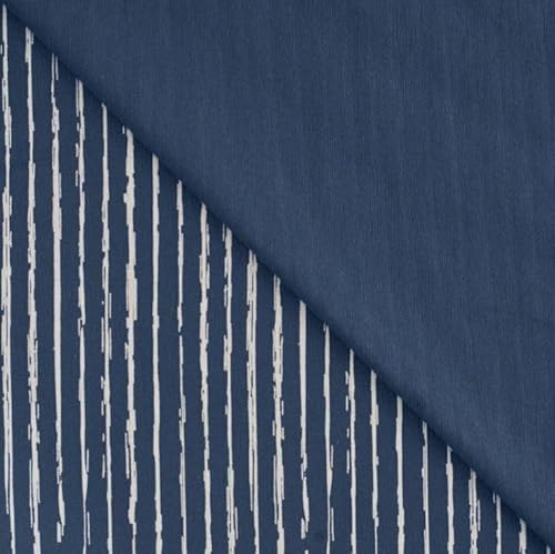 Baumwolljersey bedruckt Streifen - Jerseystoff Meterware gestreift, BW Jersey maritim *Ab 50cm, Farbe: 303 dunkelblau Baumwolljersey bedruckt Streifen - Jerseystoff Meterware gestreift, BW Jersey maritim *Ab 50cm, Farbe: 303 dunkelblau von generisch