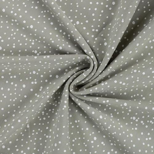 Baumwolljersey bedruckt Tupfen - Jerseystoff Meterware Punkte, BW Jersey gepunktet *Ab 50cm, Farbe: 026 rauchgrau Baumwolljersey bedruckt Tupfen - Jerseystoff Meterware Punkte, BW Jersey gepunktet *Ab 50cm, Farbe: 026 rauchgrau von generisch
