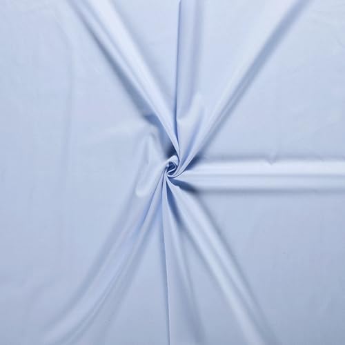 Baumwollstoff uni Popeline - Baumwolle Stoff Meterware - Blusenstoff BW-Batist - Webware, Dekostoff, Vorhangstoff *Ab 50cm, Farbe: 002 Babyblau Baumwollstoff uni Popeline - Baumwolle Stoff Meterware - Blusenstoff BW-Batist - Webware, Dekostoff, Vorhangstoff *Ab 50cm, Farbe: 002 Babyblau von generisch