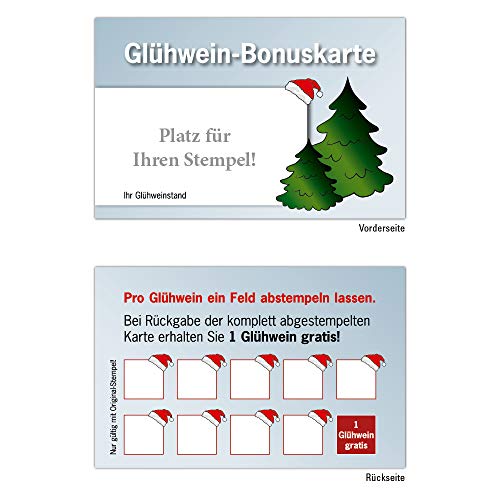 Bonuskarten 100 Stk. mit 10 Stempelfeldern. Treuekarten für Bonuskarten Bonuskarte Treuekarte Rabattkarte Glühwein Stempelkarte Weihnachten Stand Weihnachtsmarkt Christkindelmarkt Bonuskarten 100 Stk. mit 10 Stempelfeldern. Treuekarten für Bonuskarten Bonuskarte Treuekarte Rabattkarte Glühwein Stempelkarte Weihnachten Stand Weihnachtsmarkt Christkindelmarkt von generisch