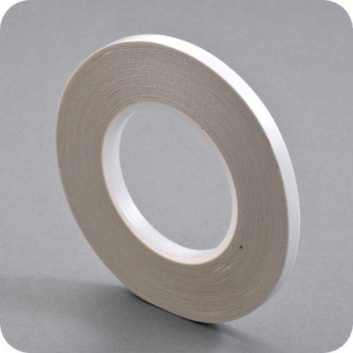 Doppelseitiges Klebeband 50 M - Breite 3 mm -handreißbar - transparent - perfekt zum basteln - stark haftend — optimal für Papier, Stoffe, Aluminium, Metall, Holz Glas, Keramik -Top Anfangshaftung von generisch
