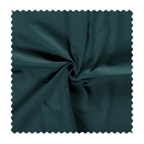 Feincord Meterware - Baumwollstoff gerippt - weicher Babycord - Cord Stoff – stabile Baumwolle uni, Ökotex Bekleidungsstoff Rippen *Ab 50 cm, Farbe: 024 seegrün von generisch