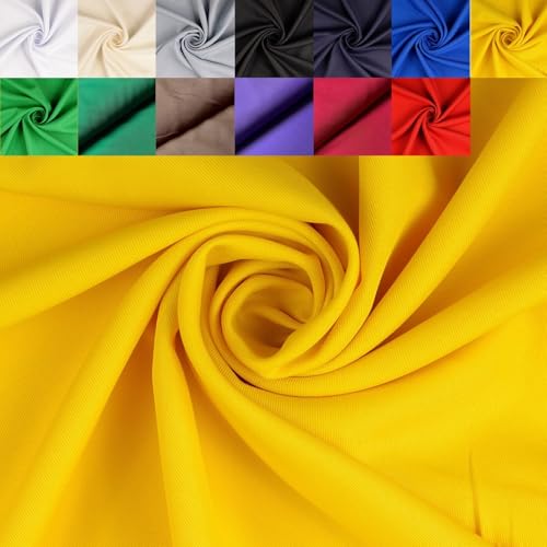 Gabardine Köper Stoff Meterware uni - robuster Polyester Twillstoff, stabiler Hosenstoff, Taschenstoff, Trenchcoat *Ab 50 cm, Farbe: 031 gelb Gabardine Köper Stoff Meterware uni - robuster Polyester Twillstoff, stabiler Hosenstoff, Taschenstoff, Trenchcoat *Ab 50 cm, Farbe: 031 gelb von generisch