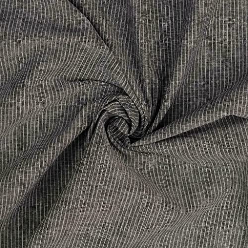 Halbleinen Meterware Feinstreifen - Leinenstoff gestreift - Leinengewebe dünne Streifen - Leinen Baumwollgemisch - Sommerleinen *ab 50 cm, Farbe: 069 schwarz Halbleinen Meterware Feinstreifen - Leinenstoff gestreift - Leinengewebe dünne Streifen - Leinen Baumwollgemisch - Sommerleinen *ab 50 cm, Farbe: 069 schwarz von generisch