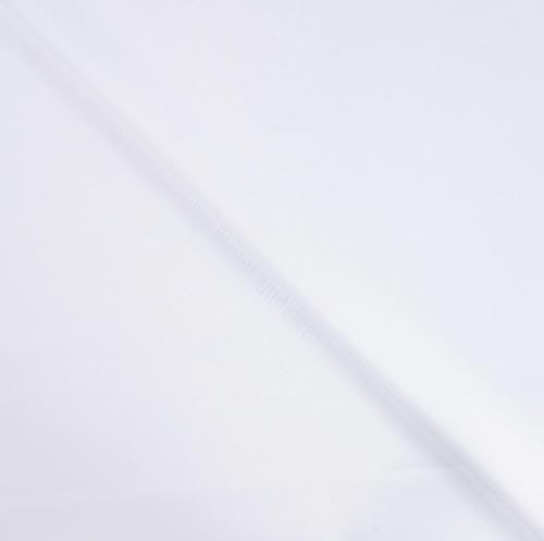 Polyesterstoff Überbreit Meterware - Polyester Canvas uni - Power Stretch gefärbt - Dekostoff pflegeleicht - Stoff für Kostüme knitterarm *Ab 50cm x 280cm, Farbe: 500 weiß Polyesterstoff Überbreit Meterware - Polyester Canvas uni - Power Stretch gefärbt - Dekostoff pflegeleicht - Stoff für Kostüme knitterarm *Ab 50cm x 280cm, Farbe: 500 weiß von generisch