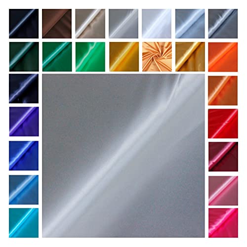 Satin Glänzend - Futterstoff -glänzender Dekostoff - Polyester Seide - günstiger Futterstoff - Faschingsseide - 100% Polyester *Ab 50cm x 145 cm, Farbe: 000 weiß Satin Glänzend - Futterstoff -glänzender Dekostoff - Polyester Seide - günstiger Futterstoff - Faschingsseide - 100% Polyester *Ab 50cm x 145 cm, Farbe: 000 weiß von generisch